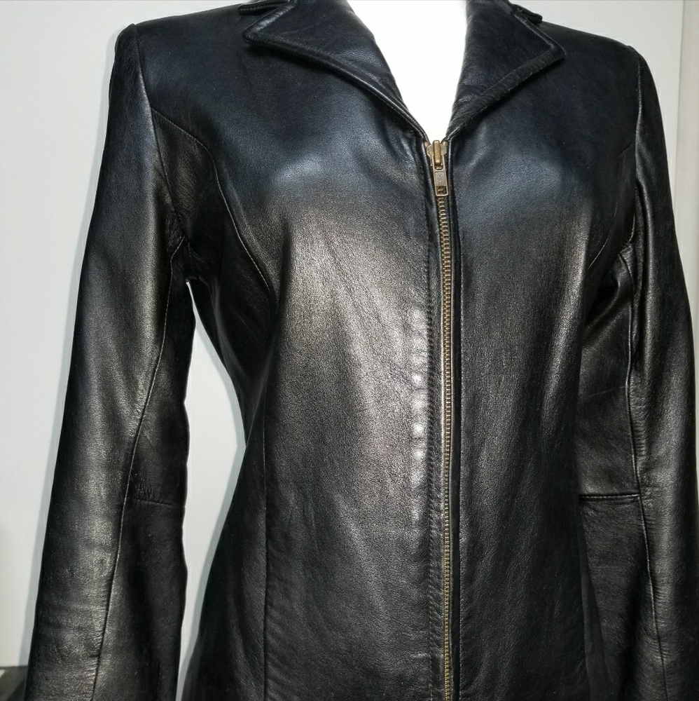 HILLARD & HANSON LAMBSKIN Jacket